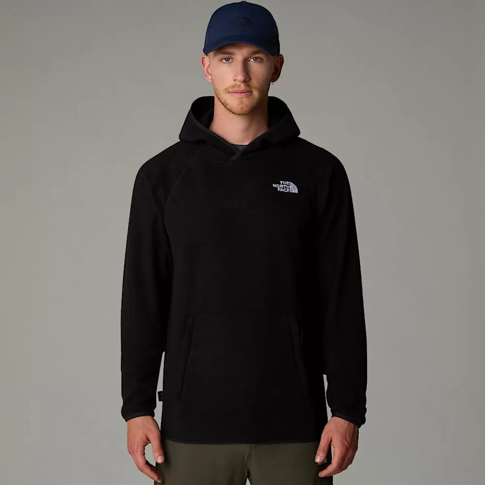 The North Face Hoodies & Sweatshirts | Fleecetrøjer Og Pullovers^100 Glacier Fleece Hættetrøje Til Herrer TNF Black-NPF