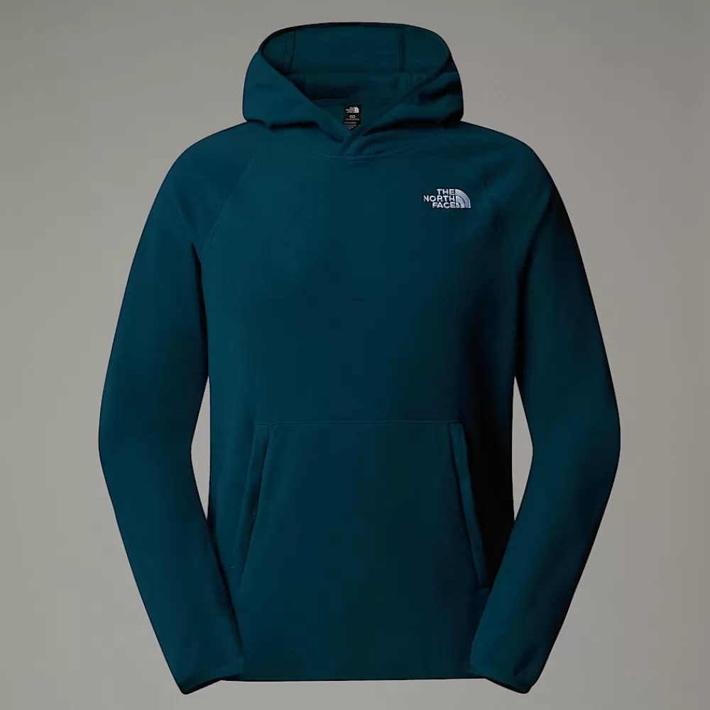 The North Face Hoodies & Sweatshirts | Fleecetrøjer Og Pullovers^100 Glacier Fleece Hættetrøje Til Herrer Midnight Petrol