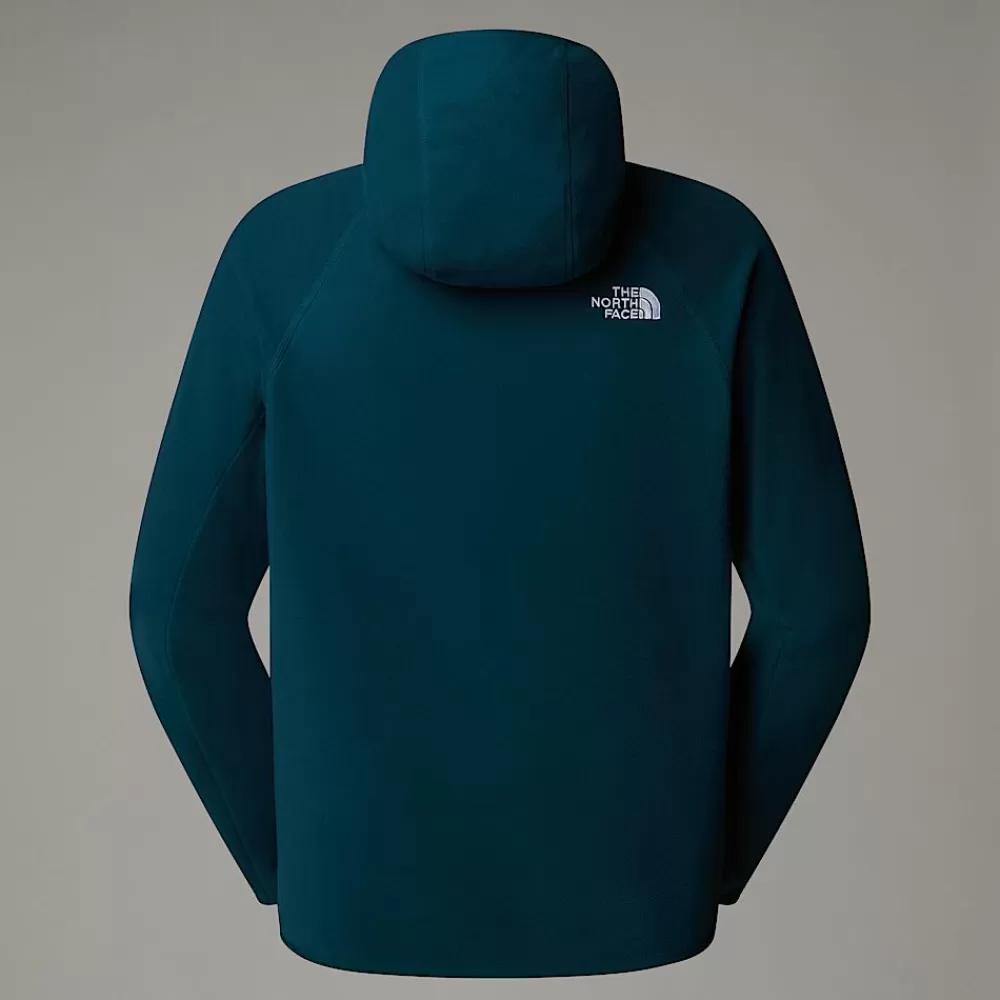 The North Face Hoodies & Sweatshirts | Fleecetrøjer Og Pullovers^100 Glacier Fleece Hættetrøje Til Herrer Midnight Petrol