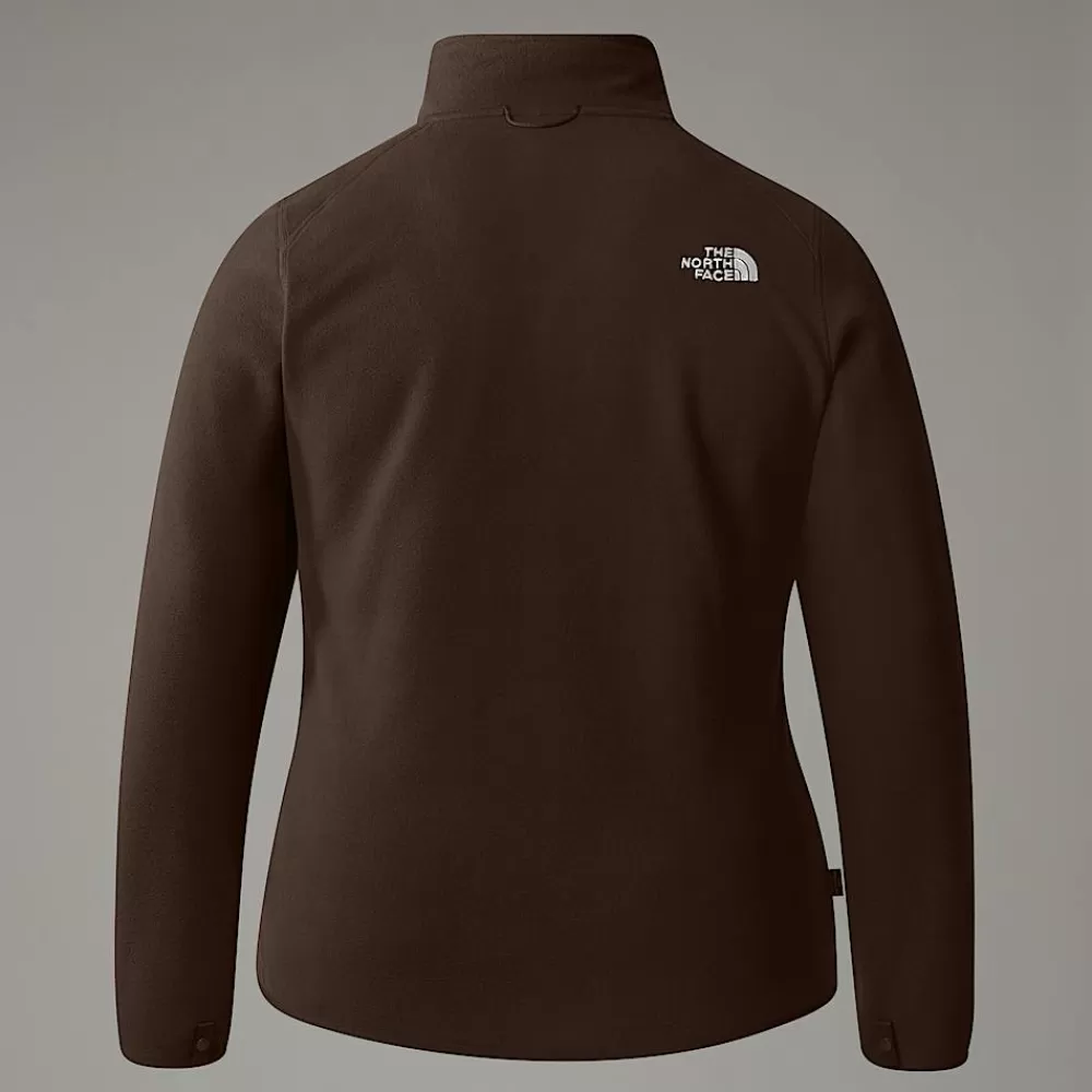 The North Face Fleecetrøjer Og Pullovers | Curve & Plus Size Toppe^100 Glacier Fleece Med Gennemgående Lynlås I Store Størrelser Til Damer Smokey Brown