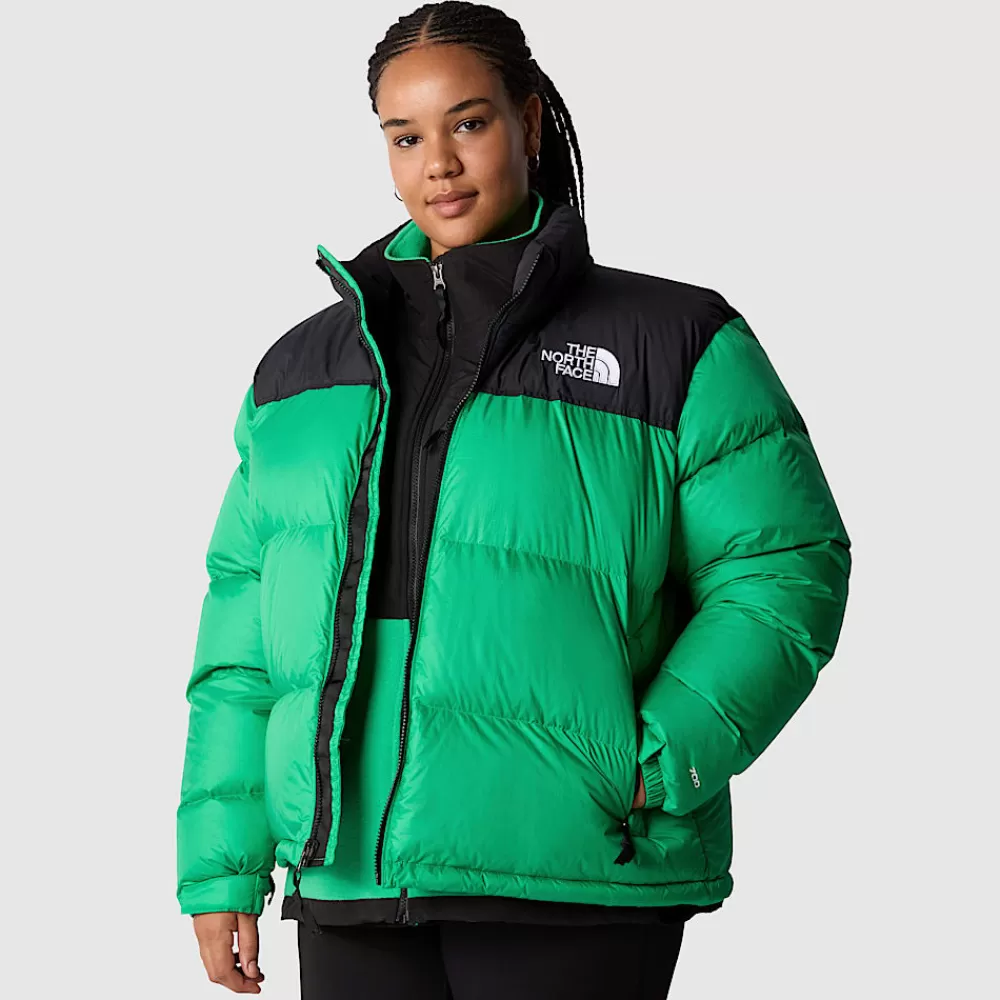 The North Face Nuptse Og Dunjakker | Dunjakker^1996 Retro Nuptse Jakke I Store Størrelser Til Damer Optic Emerald