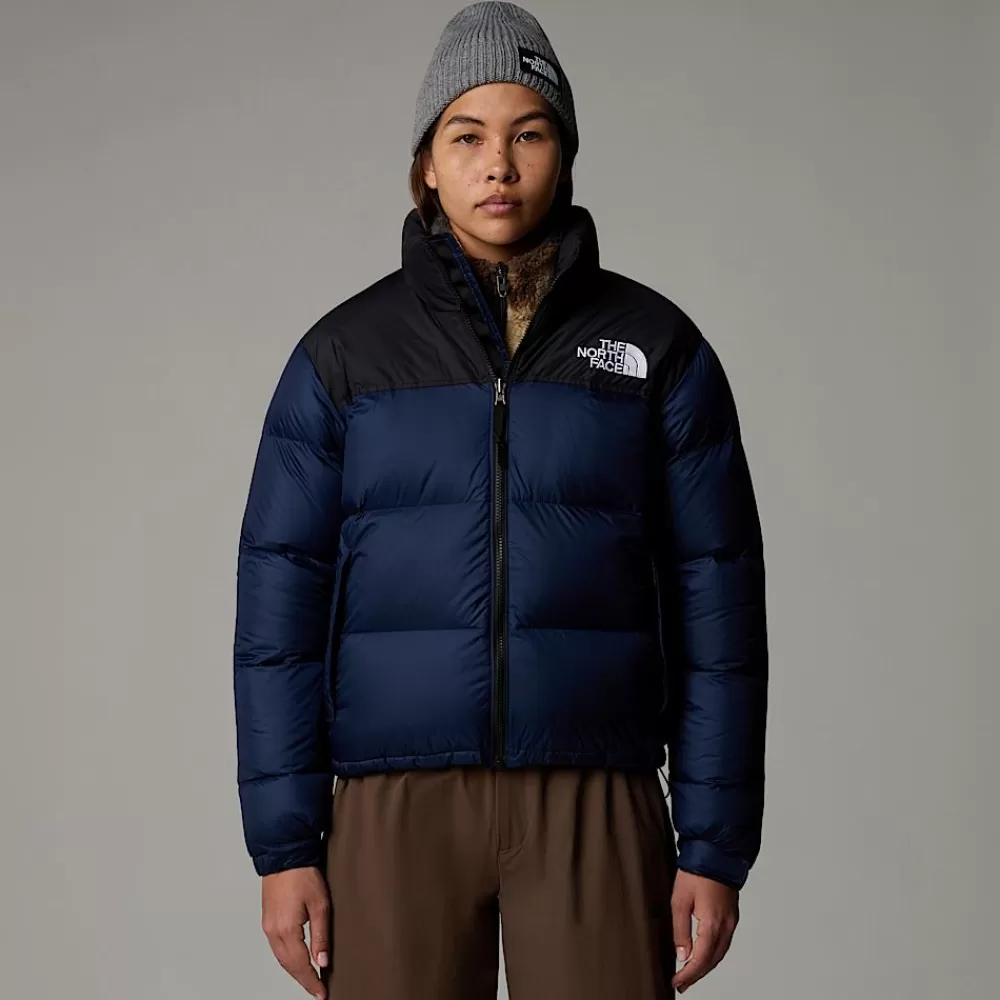 The North Face Nuptse Og Dunjakker | Dunjakker^1996 Retro Nuptse Jakke Til Damer Summit Navy-TNF Black