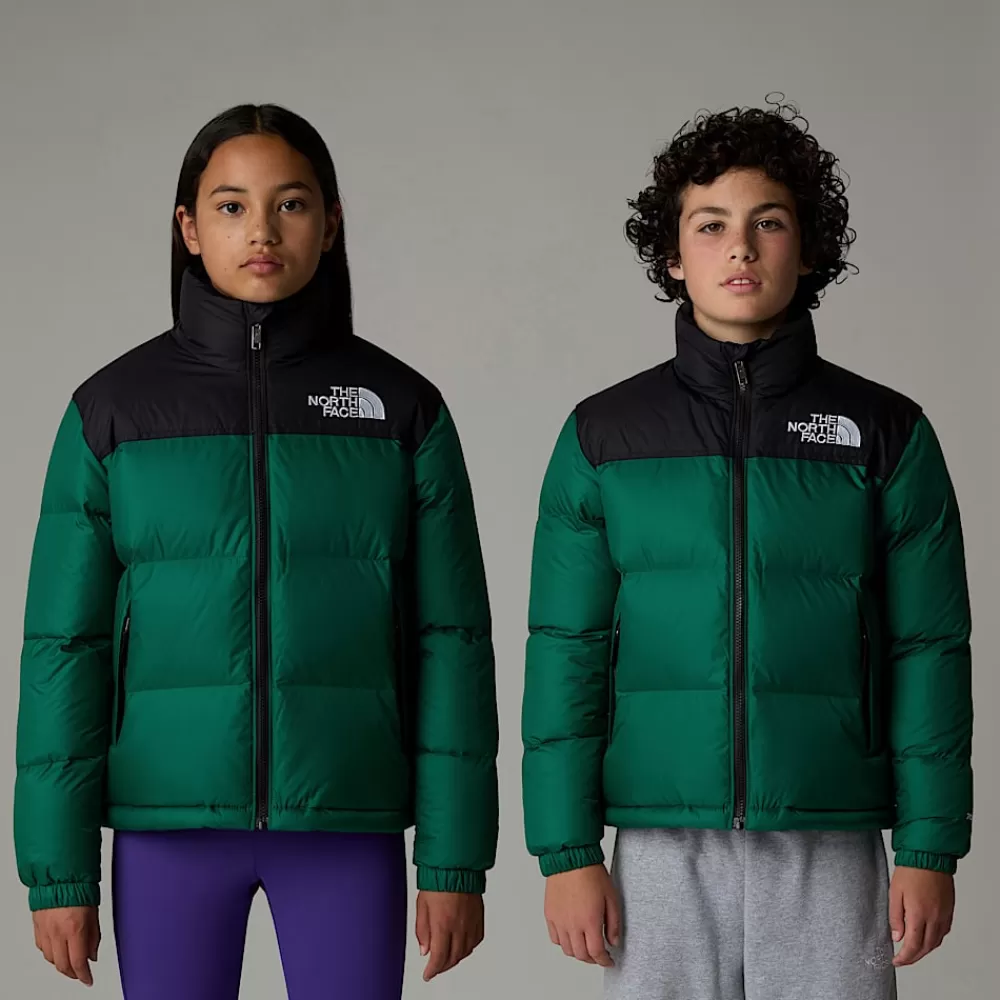 The North Face Jakker | Jakker^1996 Retro Nuptse Jakke Til Unge Evergreen