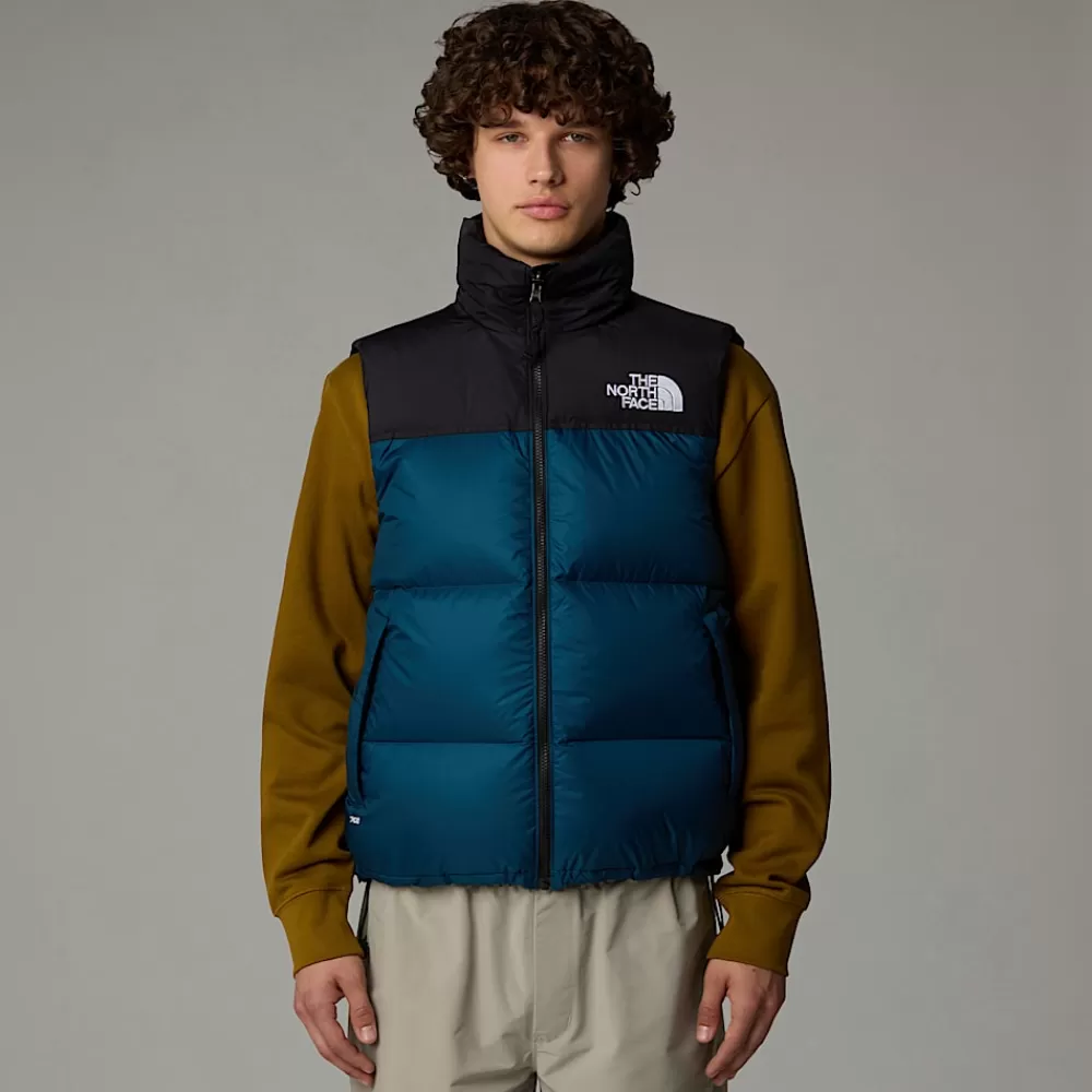 The North Face Veste | Veste^1996 Retro Nuptse Vest Til Herrer Midnight Petrol-TNF Black