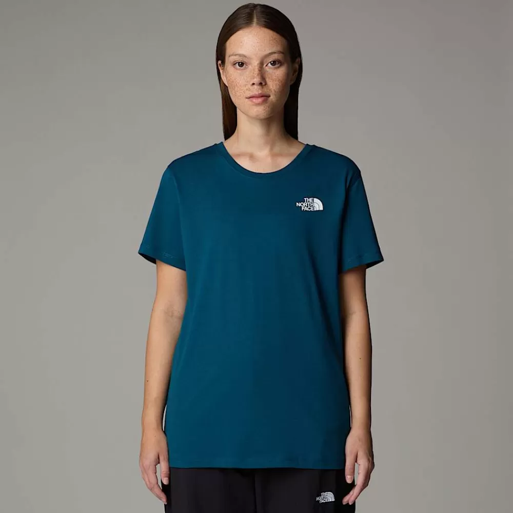 The North Face T-Shirts Og Trøjer^Anniversary T-shirt Til Damer Midnight Petrol