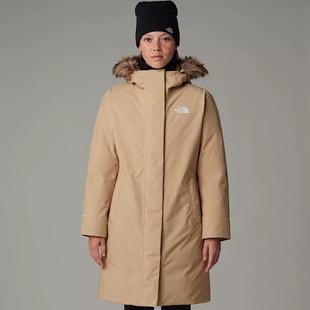 The North Face Vandtætte Jakker | Insulated^Arctic Parka Til Damer Khaki Stone