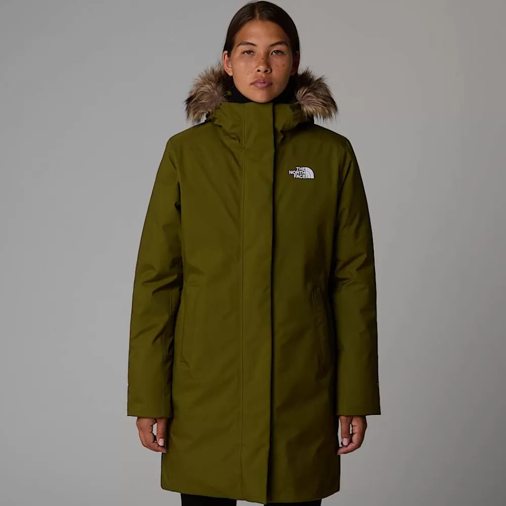 The North Face Vandtætte Jakker | Dunjakker^Arctic Parka Til Damer Forest Olive