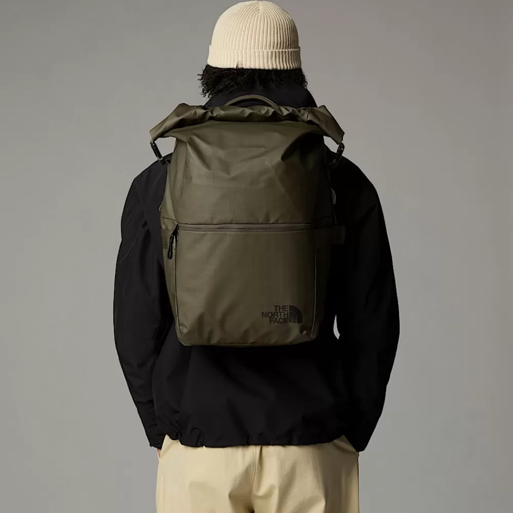 The North Face Mens | Herrerygsække^Base Camp Voyager Rolltop Taske New Taupe Green-TNF Black-NPF