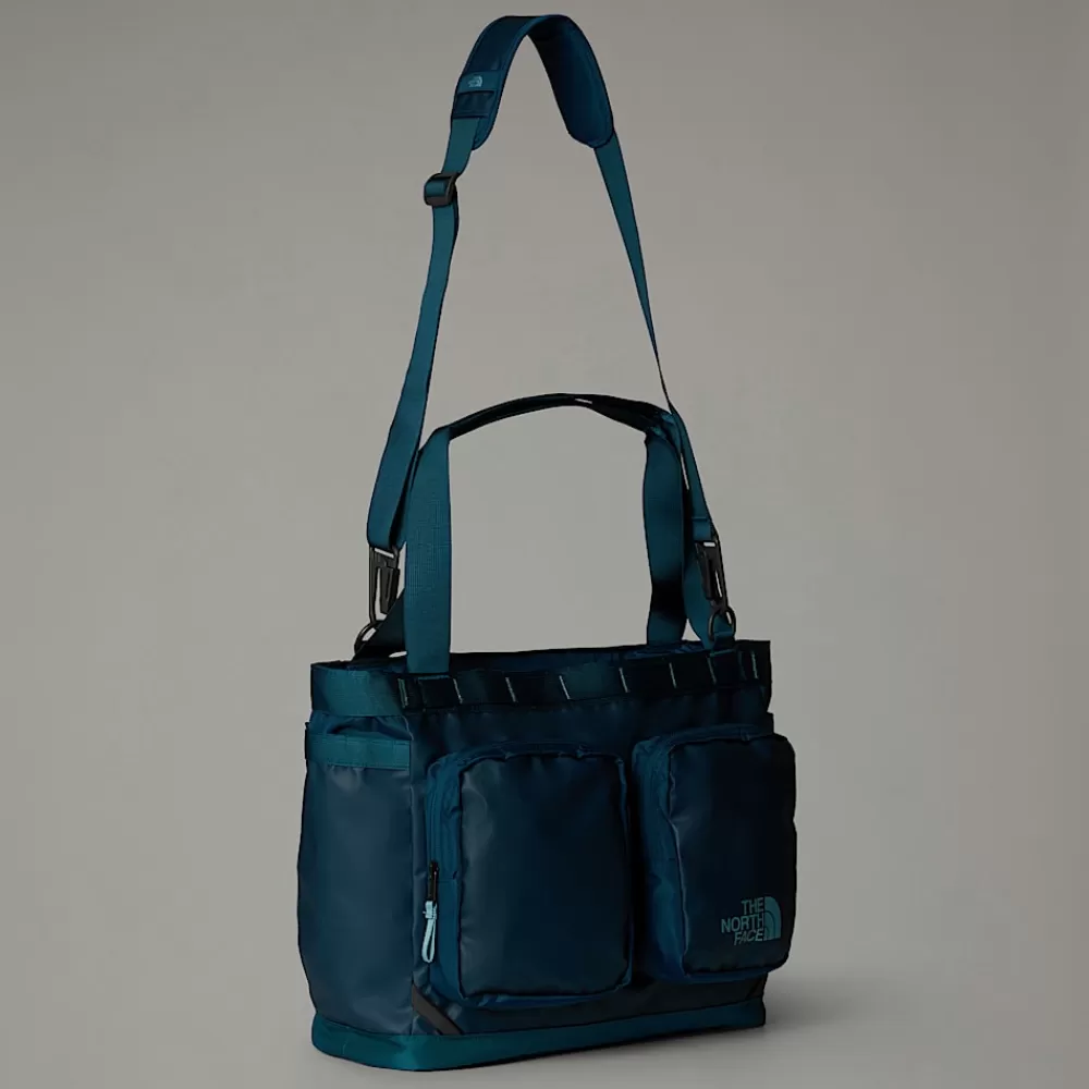 The North Face Skuldertasker Og Tote Bags^Base Camp Voyager Tote Midnight Petrol-Algae Blue