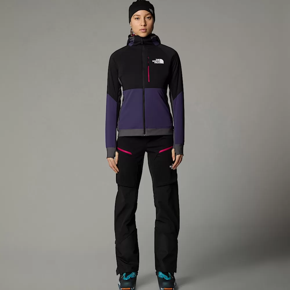 The North Face Insulated^Binntal Hybrid Ventrix™ Jakke Med Hætte Til Damer Eternal Purple-TNF Black-Anthracite Grey