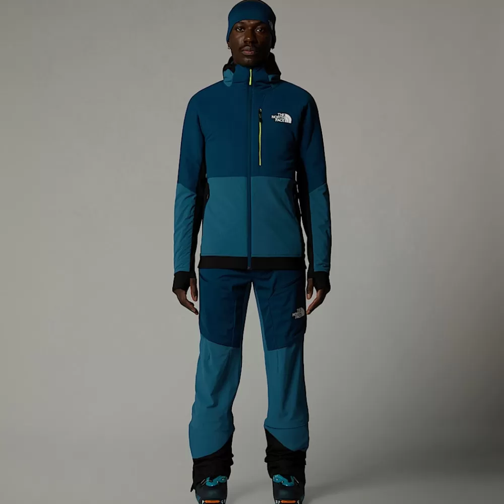 The North Face Insulated^Binntal Hybrid Ventrix™ Jakke Med Hætte Til Herrer Mallard Blue-Midnight Petrol-TNF Black