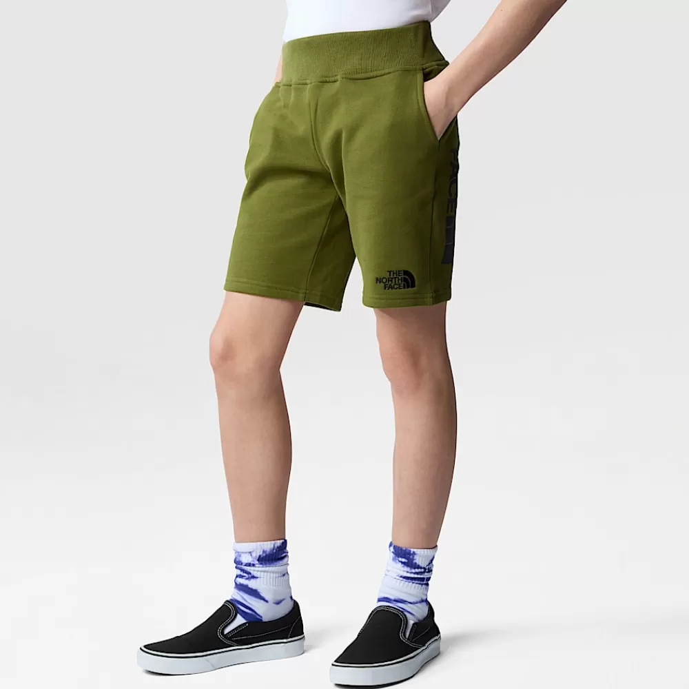 The North Face Underdele^Bomuldsshorts Til Drenge Forest Olive