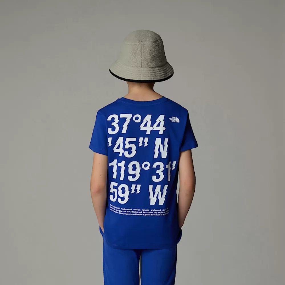 The North Face T-Shirts^Coordinates Graphic T-shirt Til Drenge TNF Blue