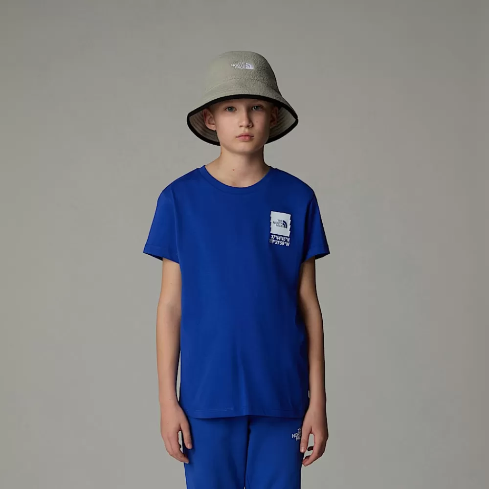 The North Face T-Shirts^Coordinates Graphic T-shirt Til Drenge TNF Blue