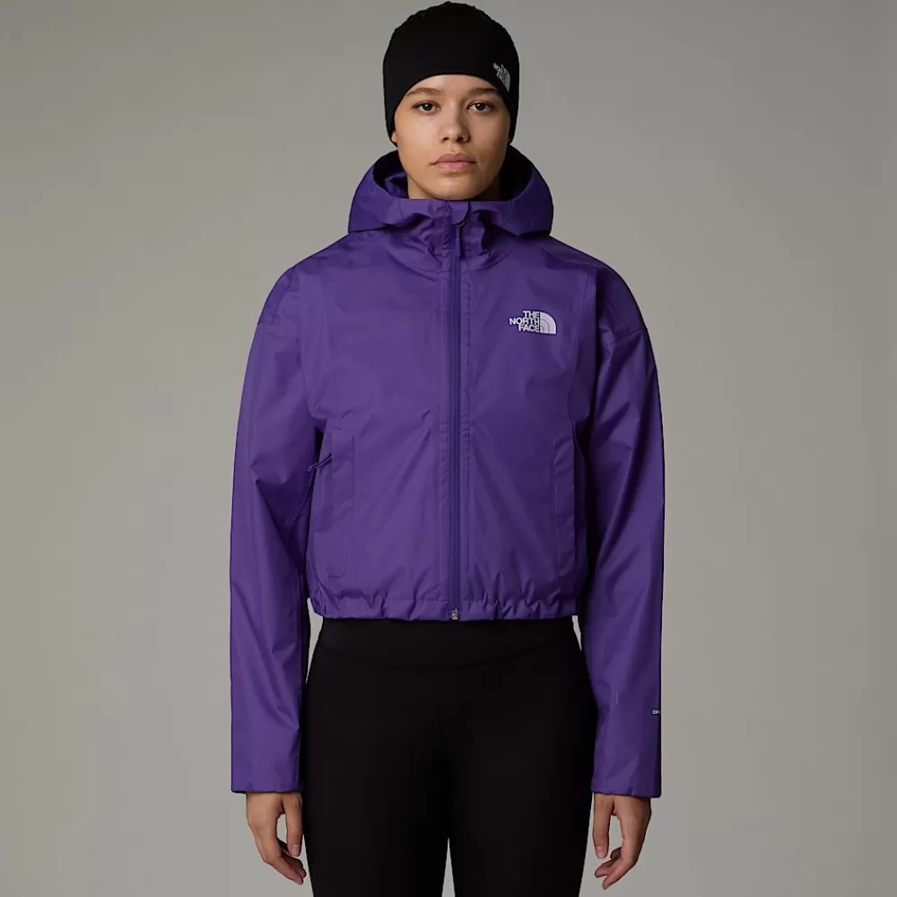 The North Face Vandtætte Jakker | Lette Jakker^Cropped Quest Jakke Til Damer Peak Purple