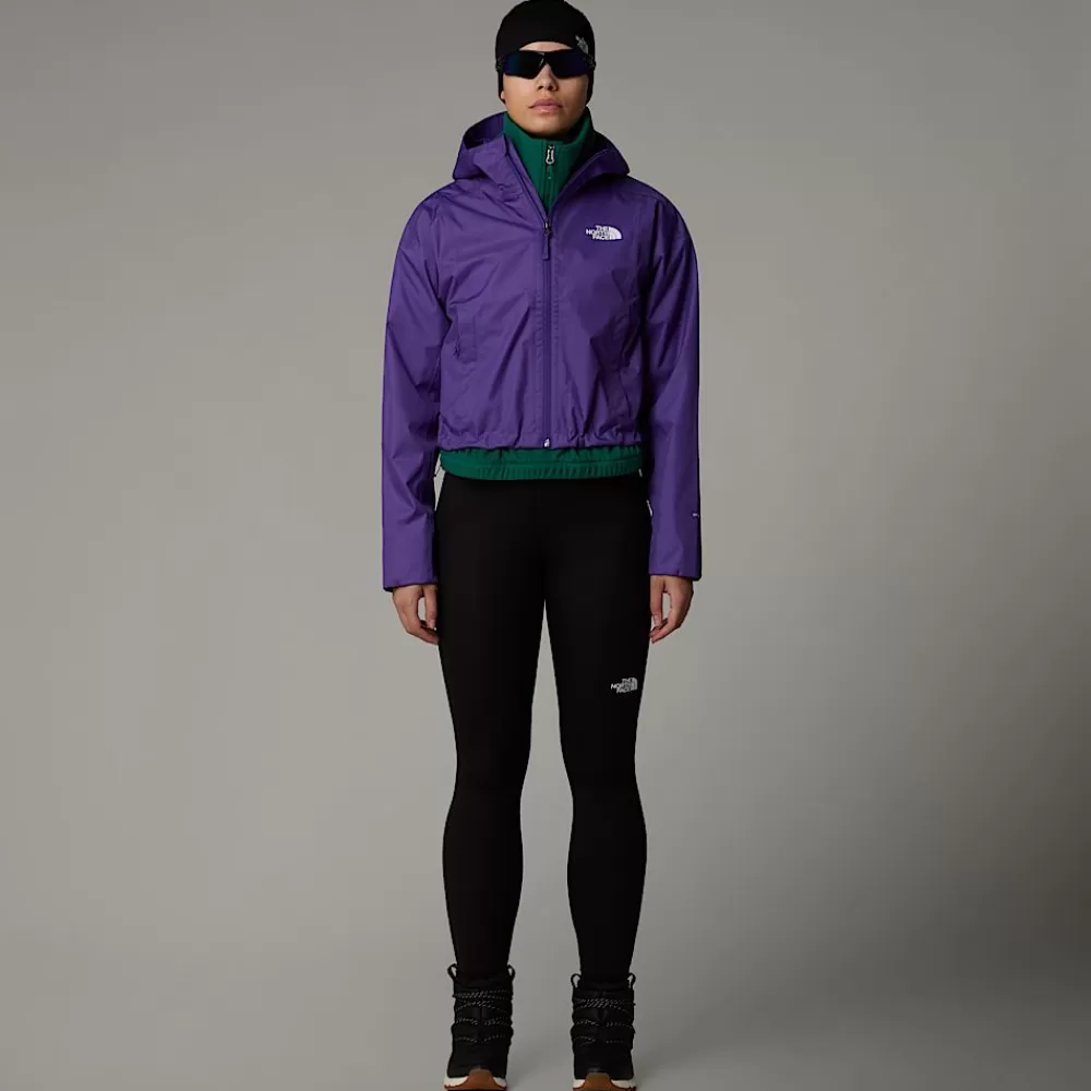 The North Face Vandtætte Jakker | Lette Jakker^Cropped Quest Jakke Til Damer Peak Purple