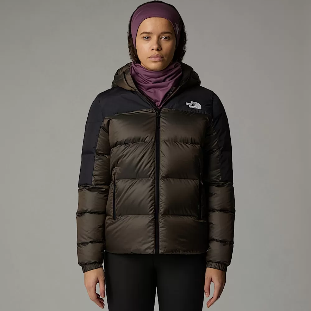 The North Face Nuptse Og Dunjakker | Dunjakker^Diablo 2.0 Dunjakke Med Hætte Til Damer Smokey Brown Black Heather-TNF Black