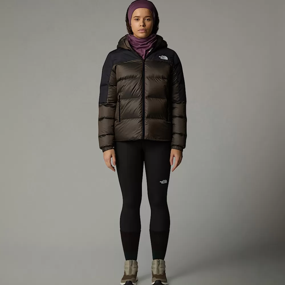 The North Face Nuptse Og Dunjakker | Dunjakker^Diablo 2.0 Dunjakke Med Hætte Til Damer Smokey Brown Black Heather-TNF Black