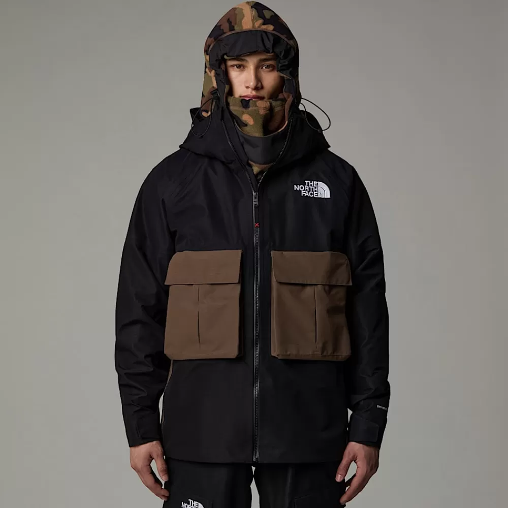 The North Face Ski- Og Snowboardsjakker^Dragline Jakke Til Herrer TNF Black-Smokey Brown