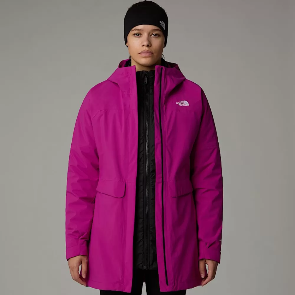 The North Face Triclimate 3-I-1 Jakker | Triclimate 3-I-1 Jakker^DryVent™ Mono Triclimate 3-i-1 Parka Til Damer Deep Mulberry-TNF Black