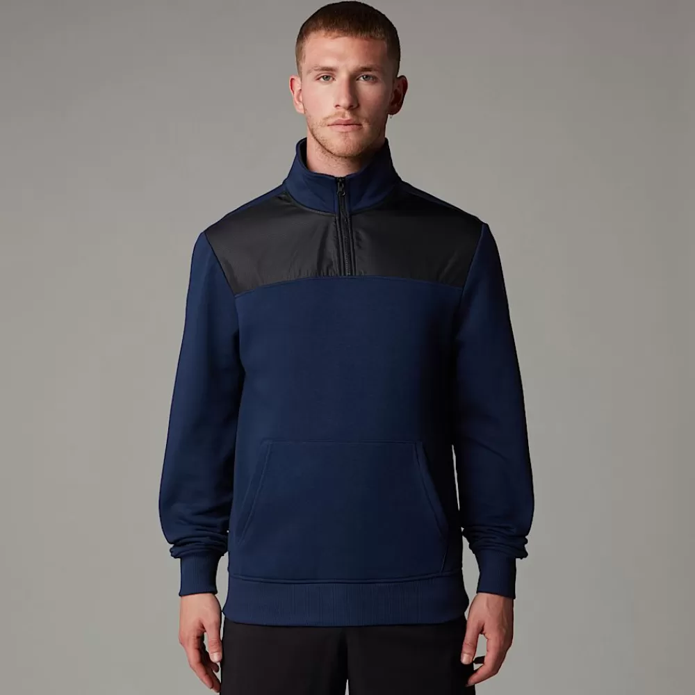 The North Face Fleecetrøjer Og Pullovers^Duwoni Fleece Med Kvart Lynlås Til Herrer Summit Navy-TNF Black-NPF