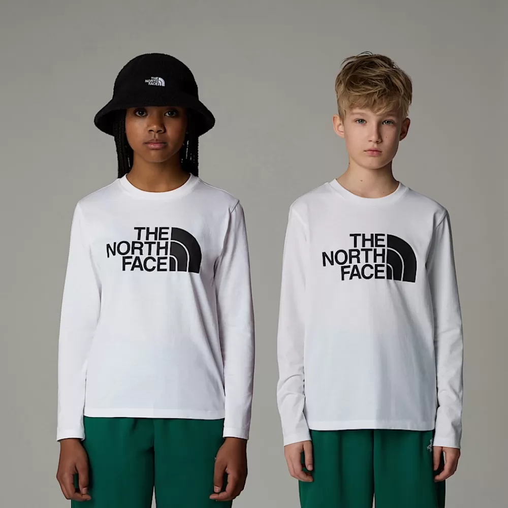 The North Face T-Shirts | T-Shirts Og Braletter^Easy T-shirt Med Lange ærmer Til Unge TNF White