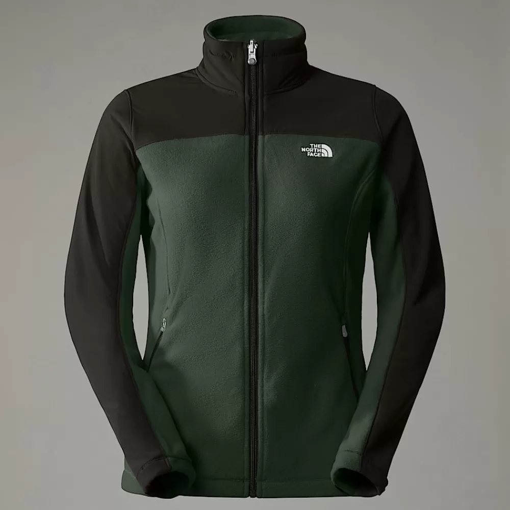 The North Face Fleecetrøjer Og Pullovers^Emilia Delta Fleecejakke Med Lynlås Til Damer Pine Needle-TNF Black