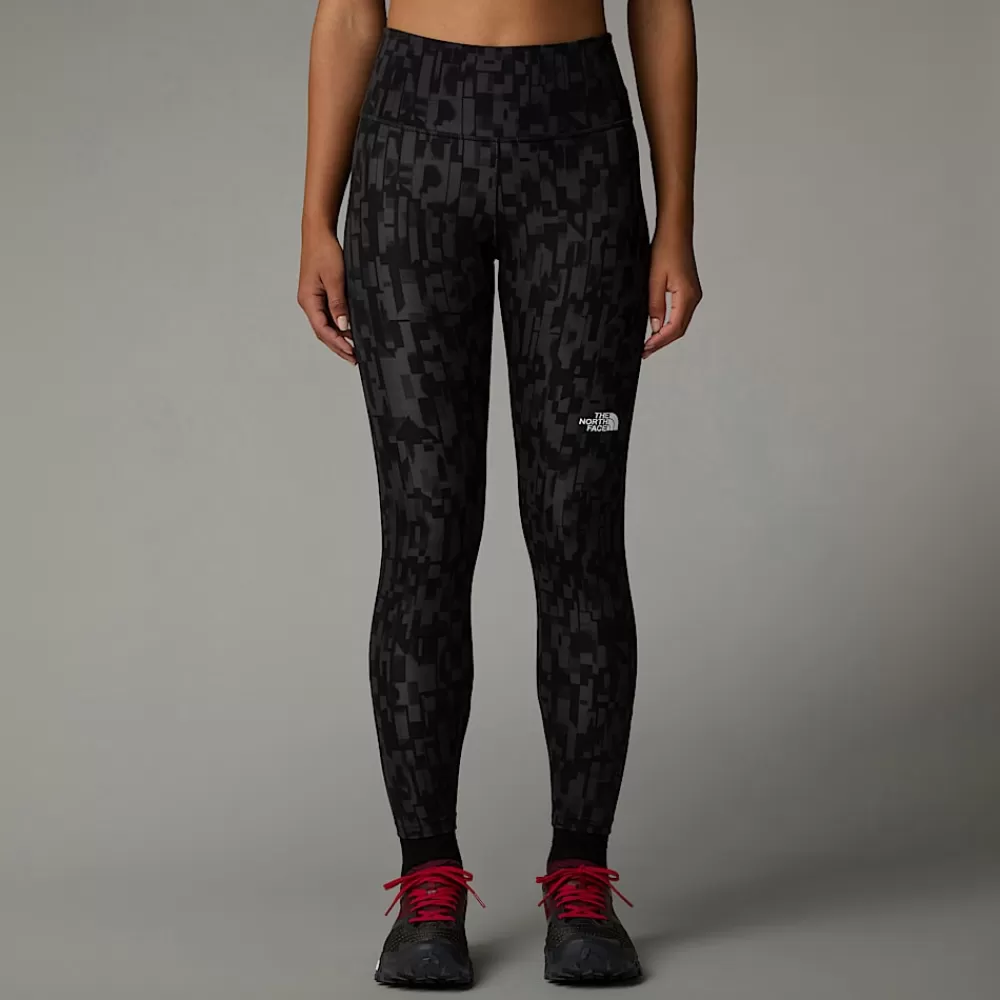 The North Face Koordinater | Leggings^Flex High Rise Leggings Med Print I Ankellængde Til Damer Asphalt Grey Patchwork Print