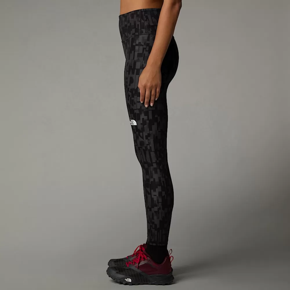 The North Face Koordinater | Leggings^Flex High Rise Leggings Med Print I Ankellængde Til Damer Asphalt Grey Patchwork Print