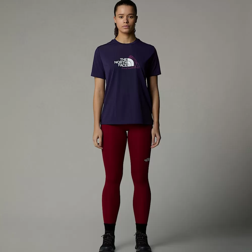 The North Face T-Shirts Og Trøjer^Foundation Mountain T-shirt Til Damer Eternal Purple