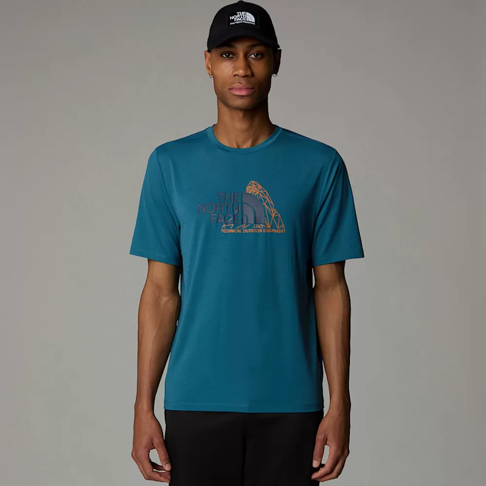 The North Face Shirts & Polos^Foundation Mountain T-shirt Til Herrer MALLARD BLUE