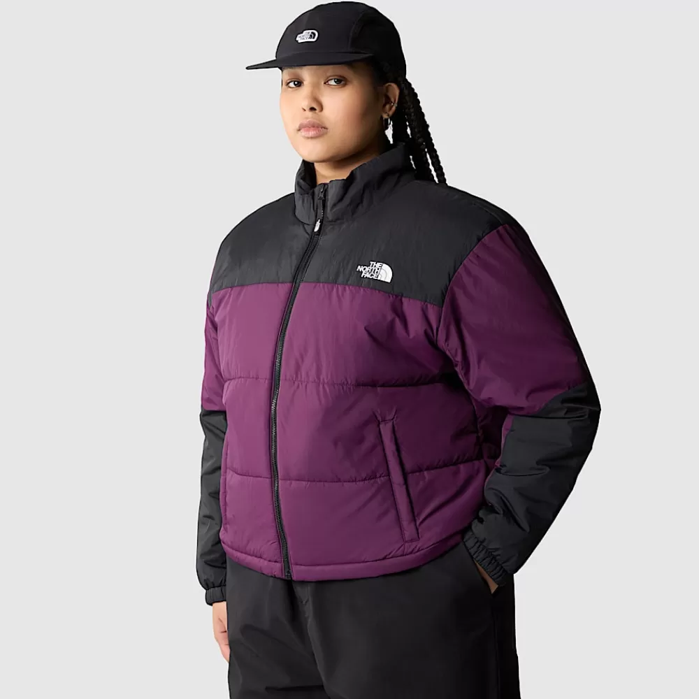 The North Face Nuptse Og Dunjakker | Curve & Plus Size Jakker^Gosei Dynejakke I Store Størrelser Til Damer Black Currant Purple