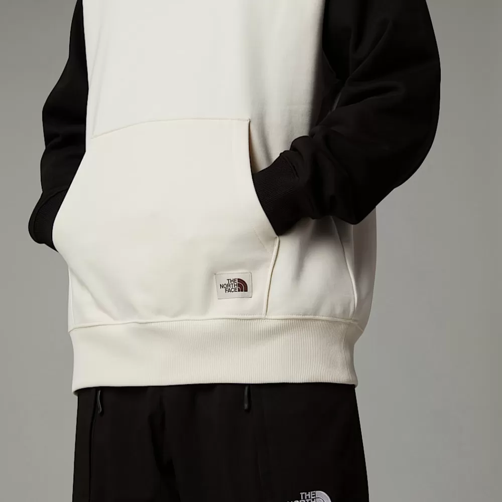 The North Face Hoodies & Sweatshirts^Heritage Hættetrøje Til Herrer White Dune-TNF Black