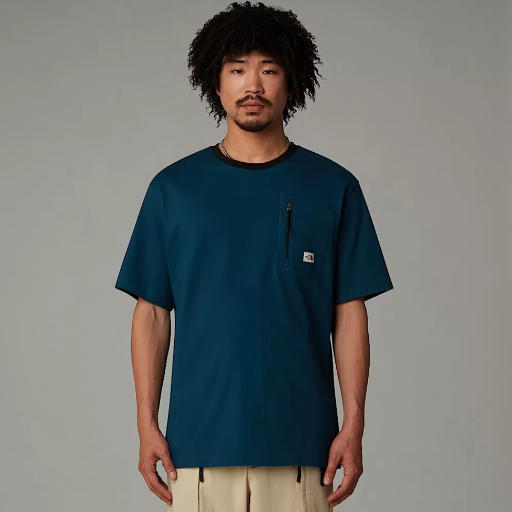 The North Face Shirts & Polos^Heritage Pocket T-shirt Til Herrer Midnight Petrol