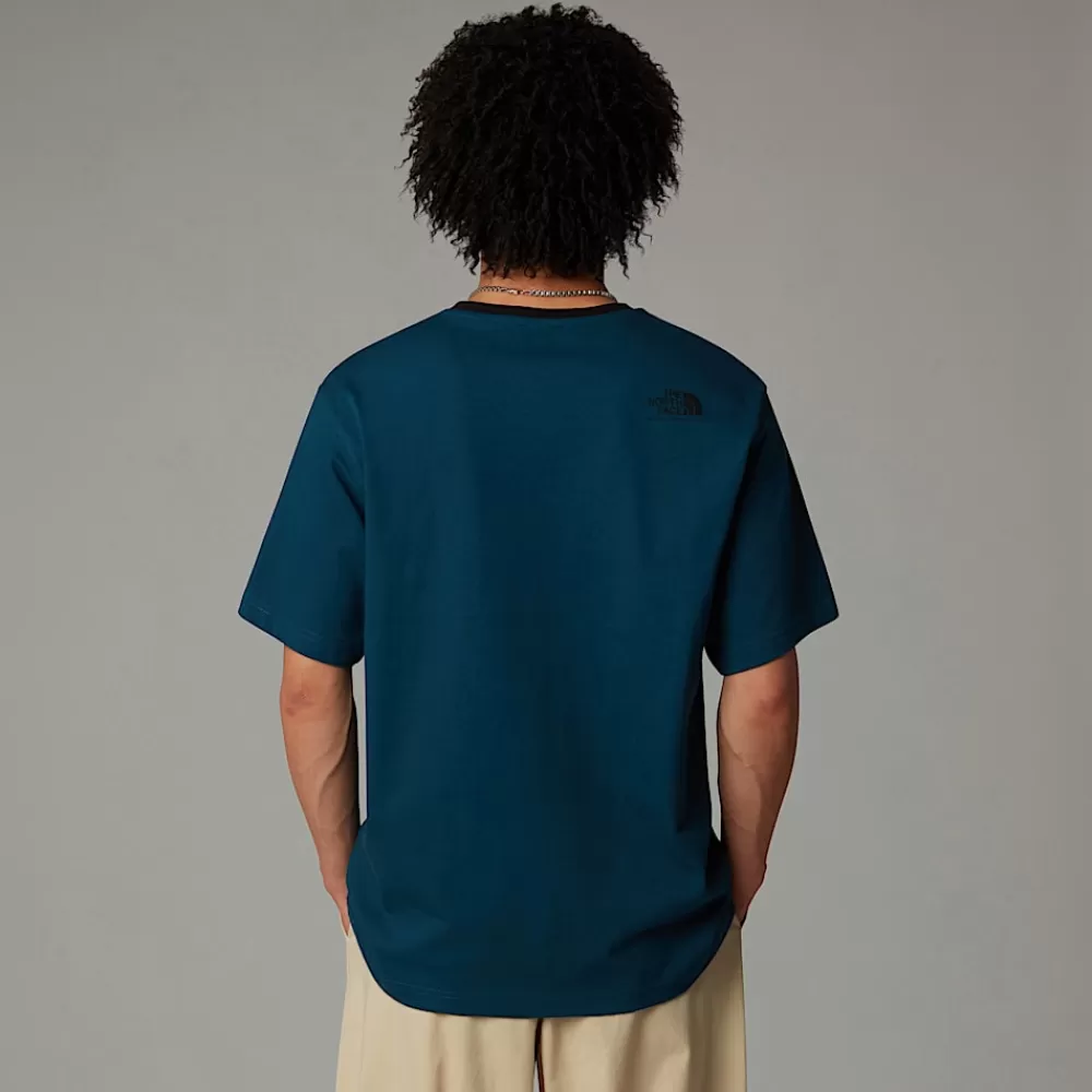 The North Face Shirts & Polos^Heritage Pocket T-shirt Til Herrer Midnight Petrol