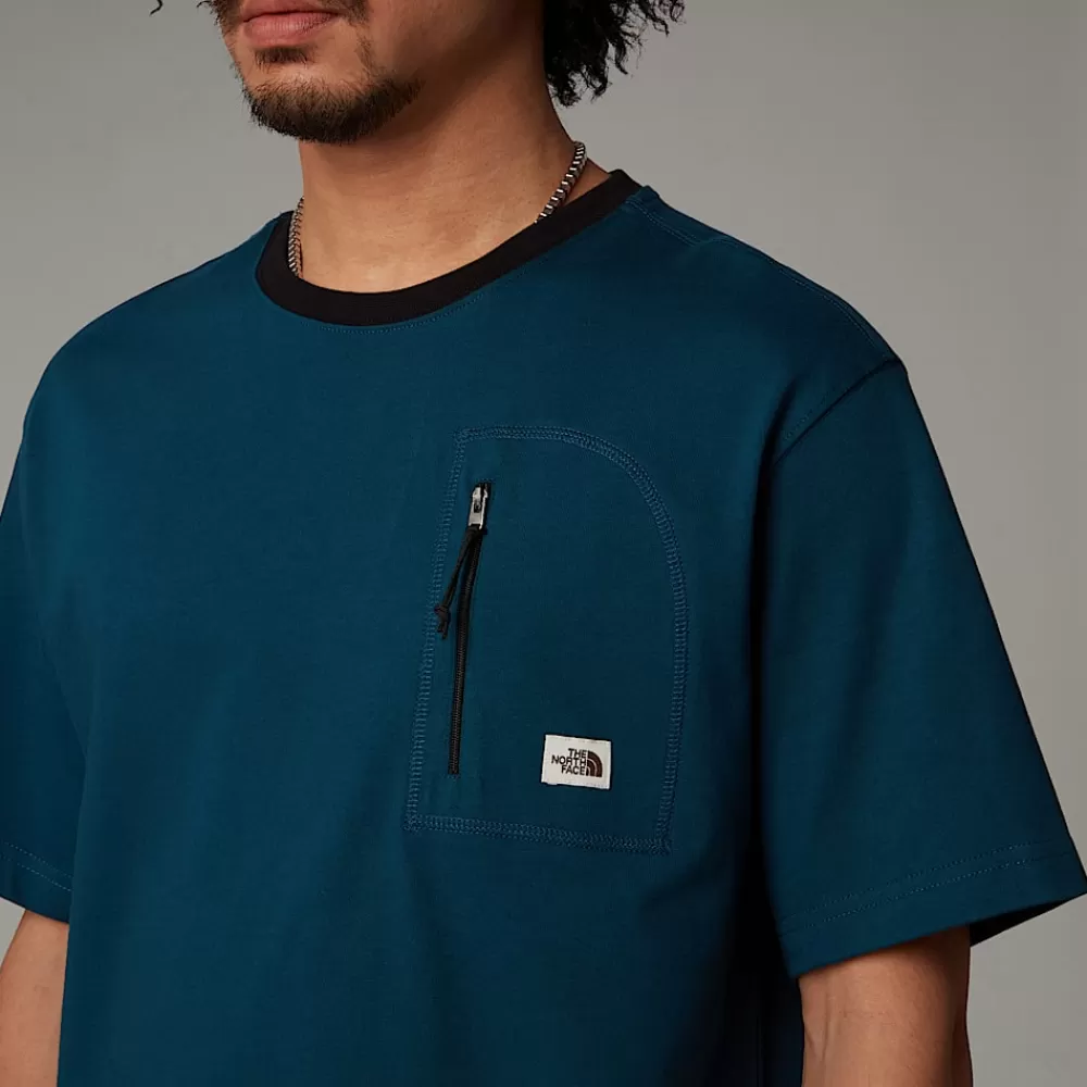 The North Face Shirts & Polos^Heritage Pocket T-shirt Til Herrer Midnight Petrol