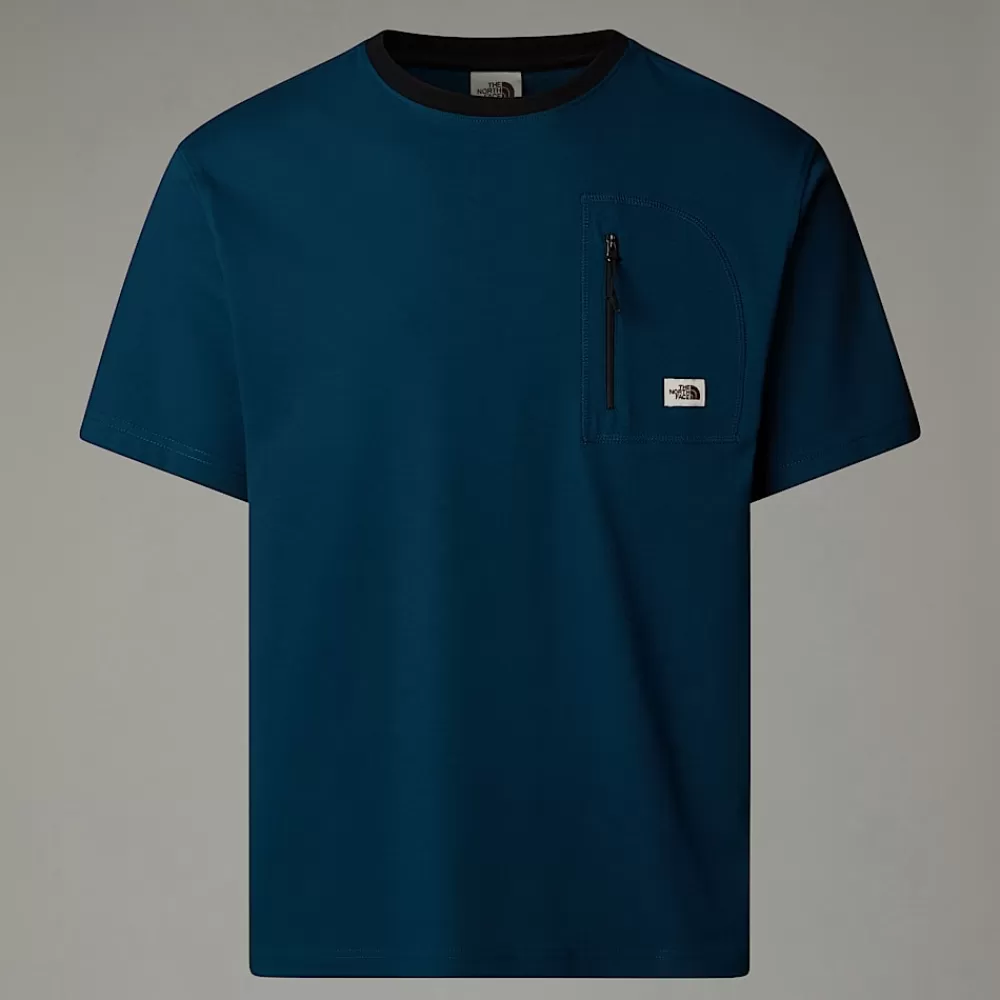 The North Face Shirts & Polos^Heritage Pocket T-shirt Til Herrer Midnight Petrol