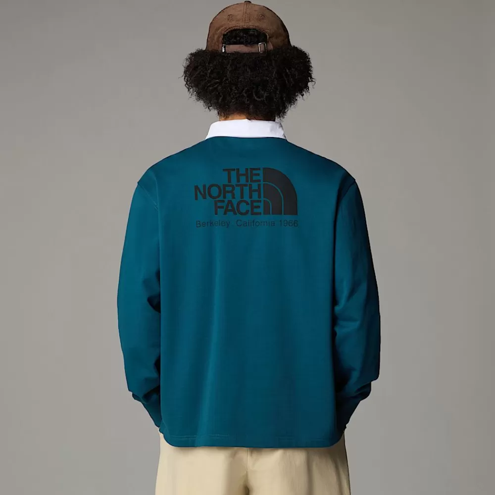 The North Face Hoodies & Sweatshirts^Heritage Rugby Sweatshirt Til Herrer Midnight Petrol