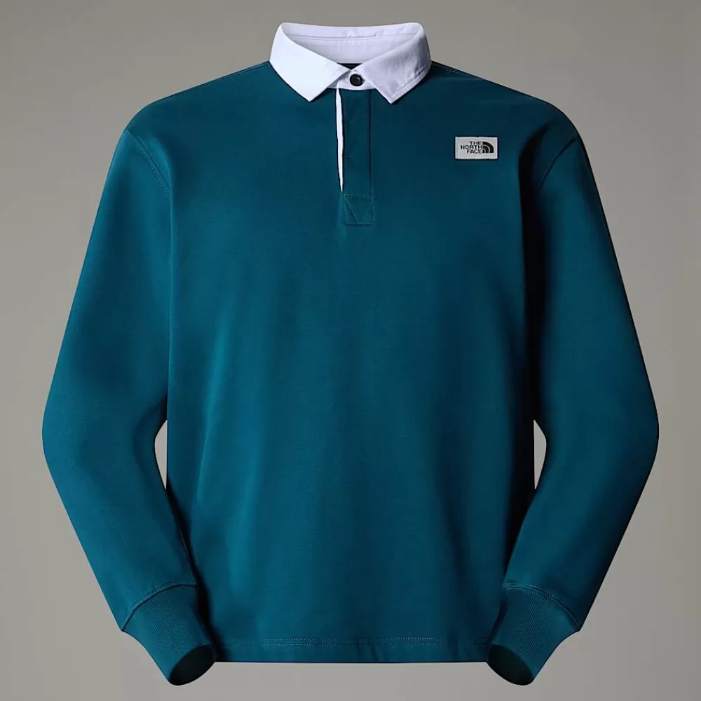 The North Face Hoodies & Sweatshirts^Heritage Rugby Sweatshirt Til Herrer Midnight Petrol