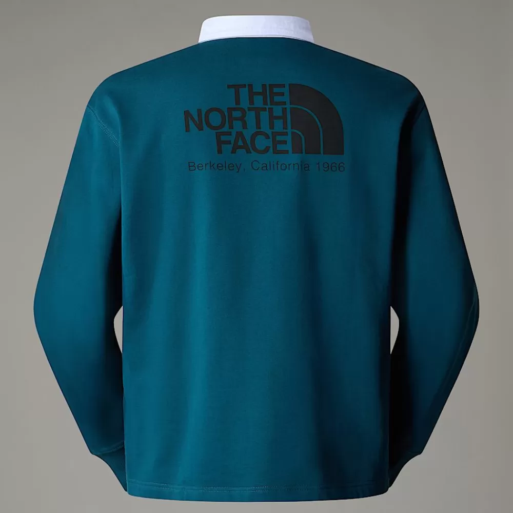 The North Face Hoodies & Sweatshirts^Heritage Rugby Sweatshirt Til Herrer Midnight Petrol