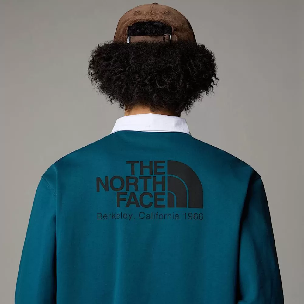 The North Face Hoodies & Sweatshirts^Heritage Rugby Sweatshirt Til Herrer Midnight Petrol