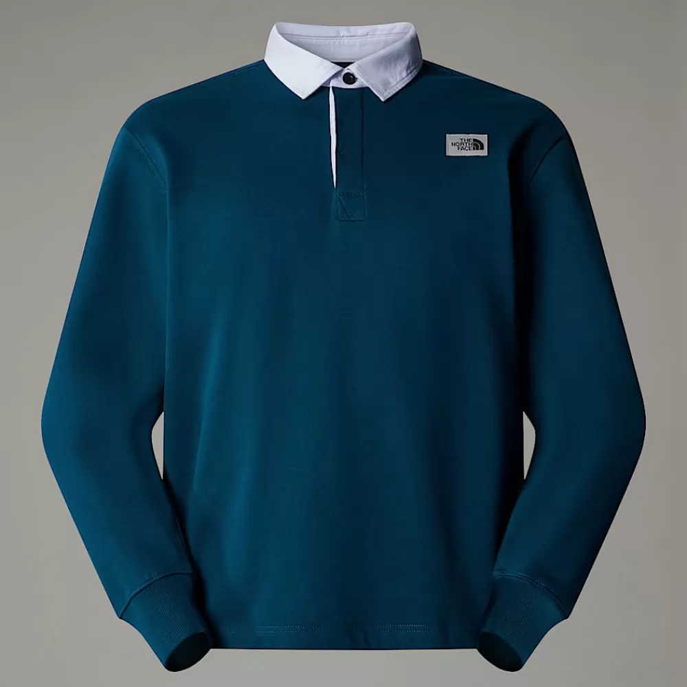 The North Face Hoodies & Sweatshirts^Heritage Rugby Sweatshirt Til Herrer Midnight Petrol