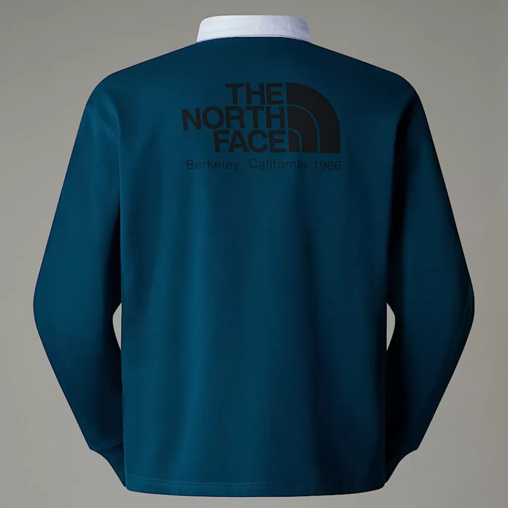 The North Face Hoodies & Sweatshirts^Heritage Rugby Sweatshirt Til Herrer Midnight Petrol