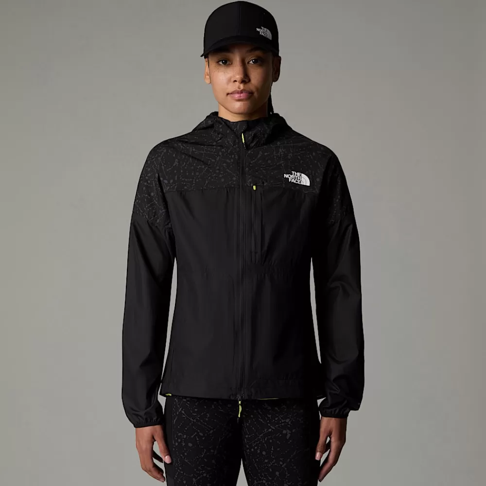 The North Face Lette Jakker | Softshell^Higher Run Vindjakke Til Damer TNF Black-TNF Black Trail Reflective Print