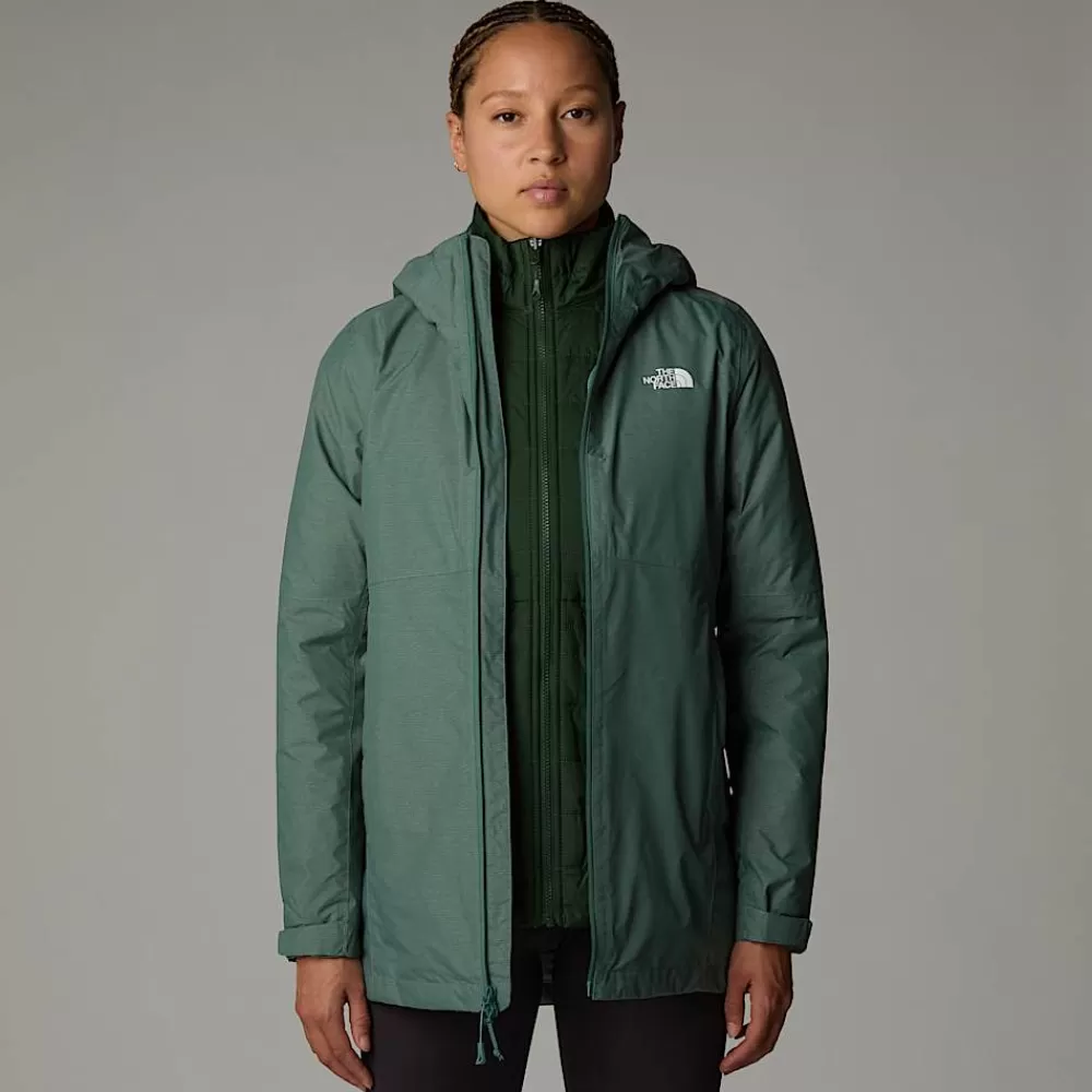 The North Face Insulated | Vandtætte Jakker^Hikesteller Triclimate Jakke Til Damer Dark Sage White Heather-Pine Needle-NPF