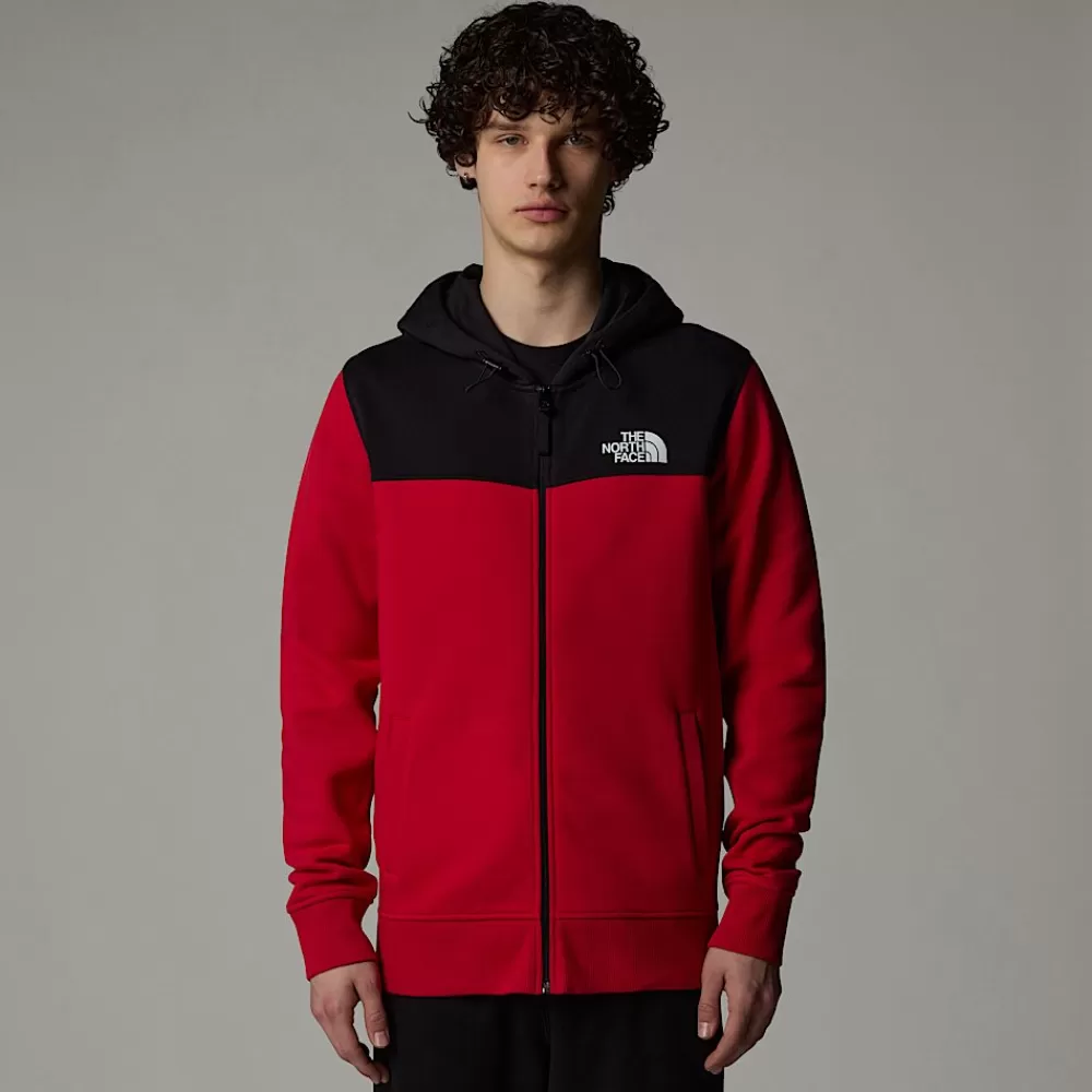 The North Face Hoodies & Sweatshirts^Icons Hættetrøje Med Lynlås Til Herrer TNF Red-TNF Black