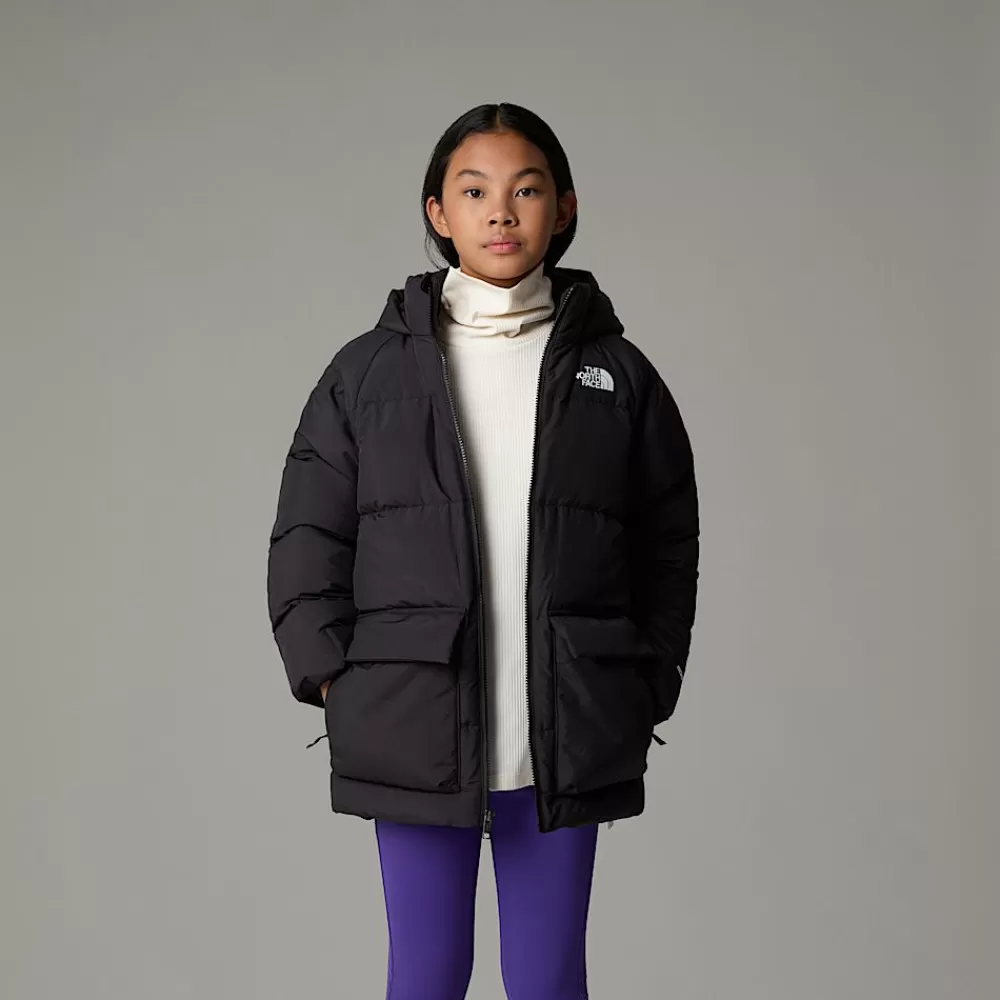 The North Face Jakker | Jakker^Kort North Dunparka Med Fleeceforing Til Unge TNF Black