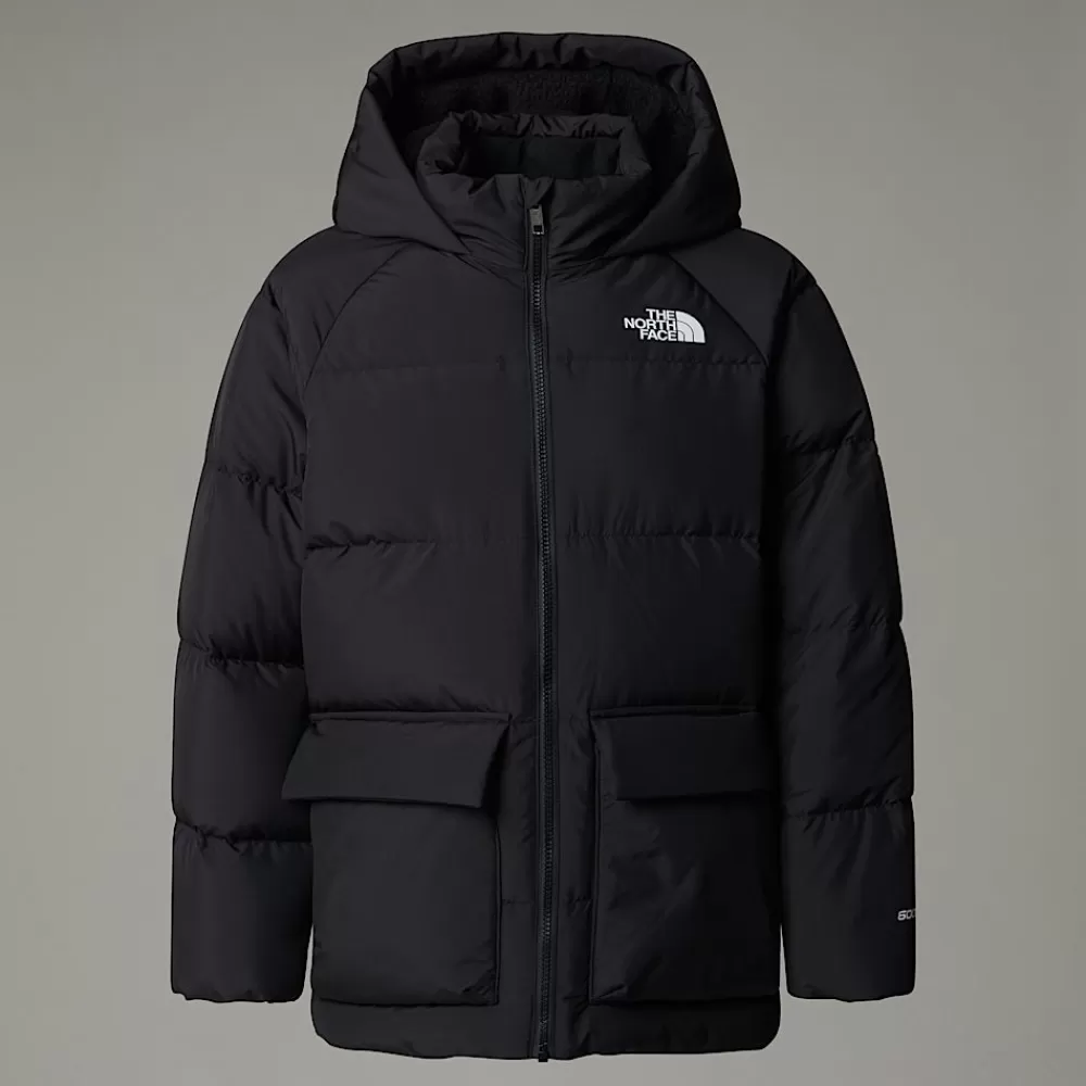 The North Face Jakker | Jakker^Kort North Dunparka Med Fleeceforing Til Unge TNF Black