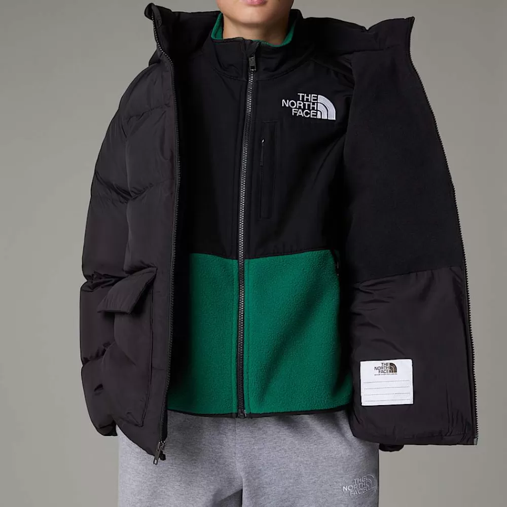 The North Face Jakker | Jakker^Kort North Dunparka Med Fleeceforing Til Unge TNF Black