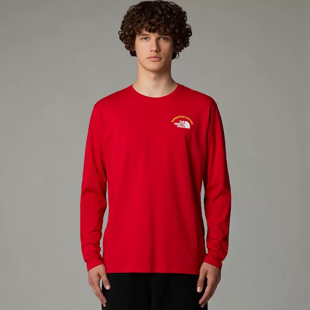 The North Face Shirts & Polos^Langærmet Anniversary T-shirt Til Herrer TNF Red